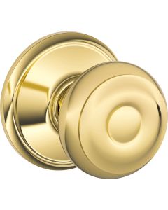 Schlage Georgian Bright Brass Hall & Closet Door Knob