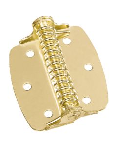 National 2 In. Brass Spring Hinge (2-Pack)