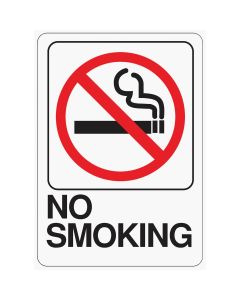 Hy-Ko Deco Series Heavy-Duty Plastic Sign, No Smoking