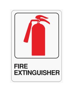 Hy-Ko Deco Series Heavy-Duty Plastic Sign, Fire Extinguisher