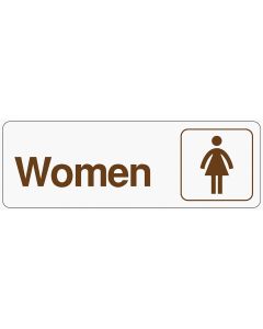 Hy-Ko Deco Series Plastic Restroom Sign, Women