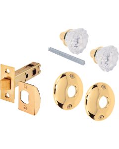 Defender Security Glass Knob Passage Door Latch Set