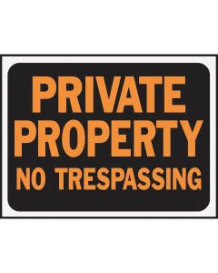 9x12 Pvt Prop Notrs Sign