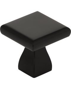 KasaWare 1 In. Diameter Matte Black Flared Foot Square Knob (10-Pack)