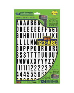 Hy-Ko 1 In. Numbers, Letters & Symbols (124 Count)