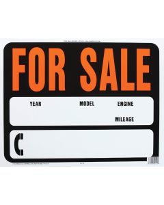 15x19 Auto For Sale Sign