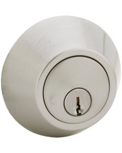 Steel Pro Satin Chrome Single Cylinder Deadbolt