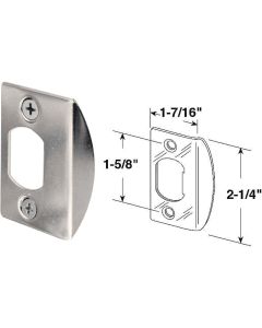 1-3/4" Chr Lip Strike