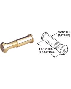 Defender Security Solid Brass 1/2 In. Hole Door Viewer