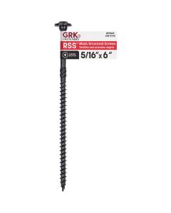 GRK RSS 5/16 In. x 6 In. Black Star Drive Washer Head Structure Screw