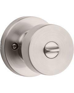 Kwikset Pismo Contemporary Satin Nickel Privacy Knob