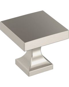 Amerock Pedestal 1.0625 In. Square Satin Nickel Knob