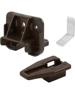 Prime-Line Brown Plastic Drawer Track Guide Kit