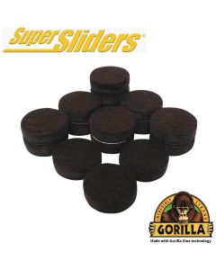 Gorilla Super Sliders 1 In. Brown Felt Pad (16-Piece)