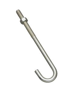 J Bolt Zinc 3/8" X 7"