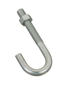 J Bolts Zinc 3/8" X 3-3/4"