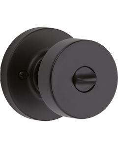 Kwikset Pismo Contemporary Matte Black Privacy Knob