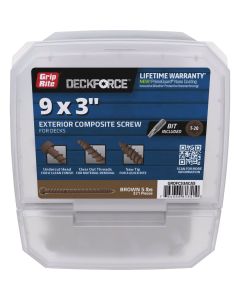Grip-Rite DeckForce 3 In. Composite Acacia Deck Screw (5 Lb.)