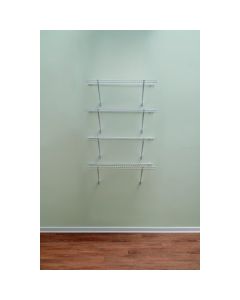 Rubbermaid 36 In. 4-Shelf Linen Closet Kit