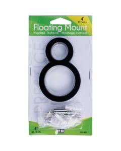 Hy-Ko 4 In. Black Floating Mount Number 8