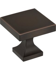 Amerock Pedestal 1.0625 In. Square Oil Rubbed Bronze Knob