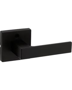 Kwikset Singapore Square Hall/Closet Lever, Matte Black