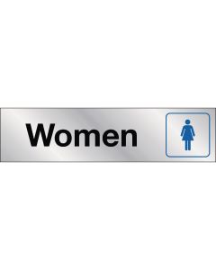 Hy-Ko 2x8 Women Restroom Sign