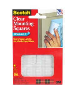 3M Scotch 0.68 In. x 0.68 In. 1 Lb. Capacity Removable Mounting Squares (35-Pack)