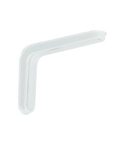 Knape & Vogt Slim-Line 8 In. D. x 5.25 In. H. White Steel L Bracket