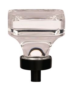 Amerock Glacio Clear/Black Bronze Cabinet Knob