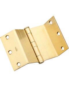 National Satin Brass Swing Clear Hinge