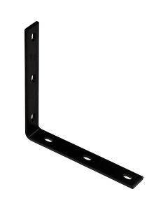 National Catalog 1151BC 10-1/4 In. x 1-1/2 In. Black Heavy-Duty Corner Brace