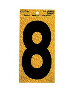 Hy-Ko 5 In. Yellow Reflective Number 8