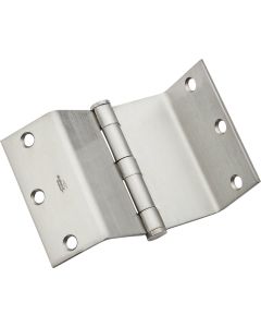 National Satin Chrome Swing Clear Hinge