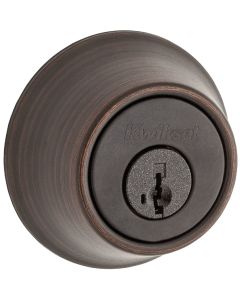 Kwikset Venetian Bronze Single Cylinder Deadbolt with SmartKey Security