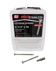 Grip-Rite Max 2 In. T17 ST20 305 Stainless Steel Deck Screw (1 Lb.)