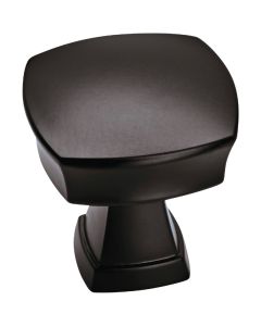 Amerock Stature Matte Black 1-1/4 In. Cabinet Knob