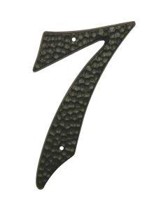 Hy-Ko 3-1/2 In. Black Hammered House Number Seven