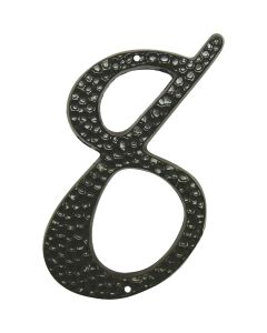 Hy-Ko 3-1/2 In. Black Hammered House Number Eight