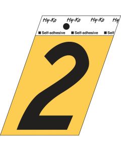 Hy-Ko Aluminum 3-1/2 In. Non-Reflective Adhesive Number Two