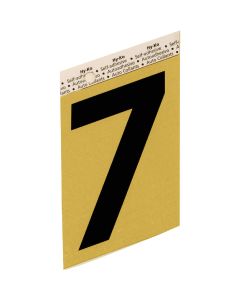 Hy-Ko Aluminum 3-1/2 In. Non-Reflective Adhesive Number Seven