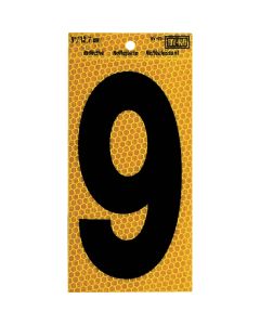 Hy-Ko 5 In. Yellow Reflective Number 9