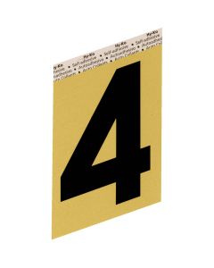 Hy-Ko Aluminum 3-1/2 In. Non-Reflective Adhesive Number Four