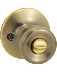 Steel Pro Antique Brass Bed & Bath Door Knob