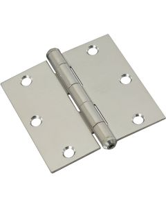 National 3-1/2 In. Square Stainless Steel Door Hinge