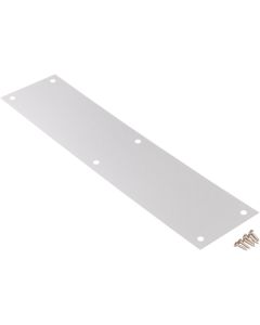 National Satin Aluminum Push Plate