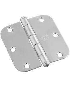 3-1/2 In. x 5/8 In. Radius Stainless Steel Door Hinge