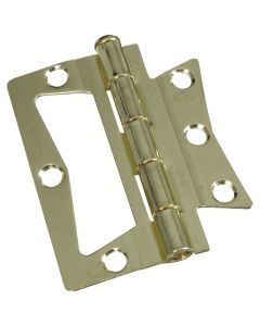 National 3 In. Brass Surface-Mounted Door Hinge (2-Count)