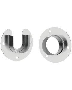 Stanley Home Designs 1-5/16 In. Zinc Closet Rod Socket, Chrome (2-Pack)