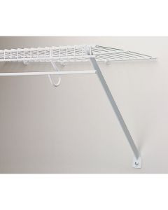 Rubbermaid 12 In. White Steel Support Brace